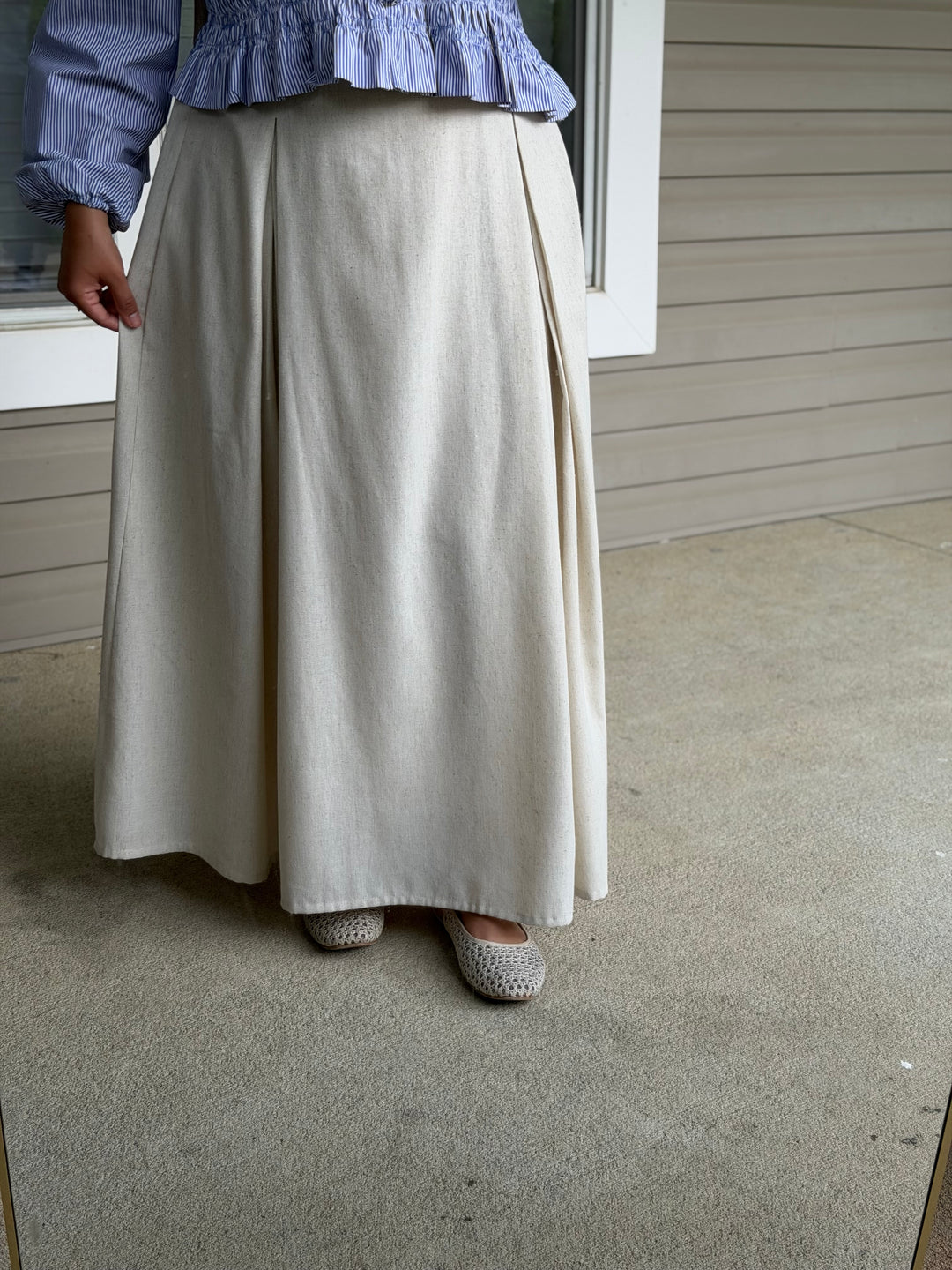 Petal Linen Skirt