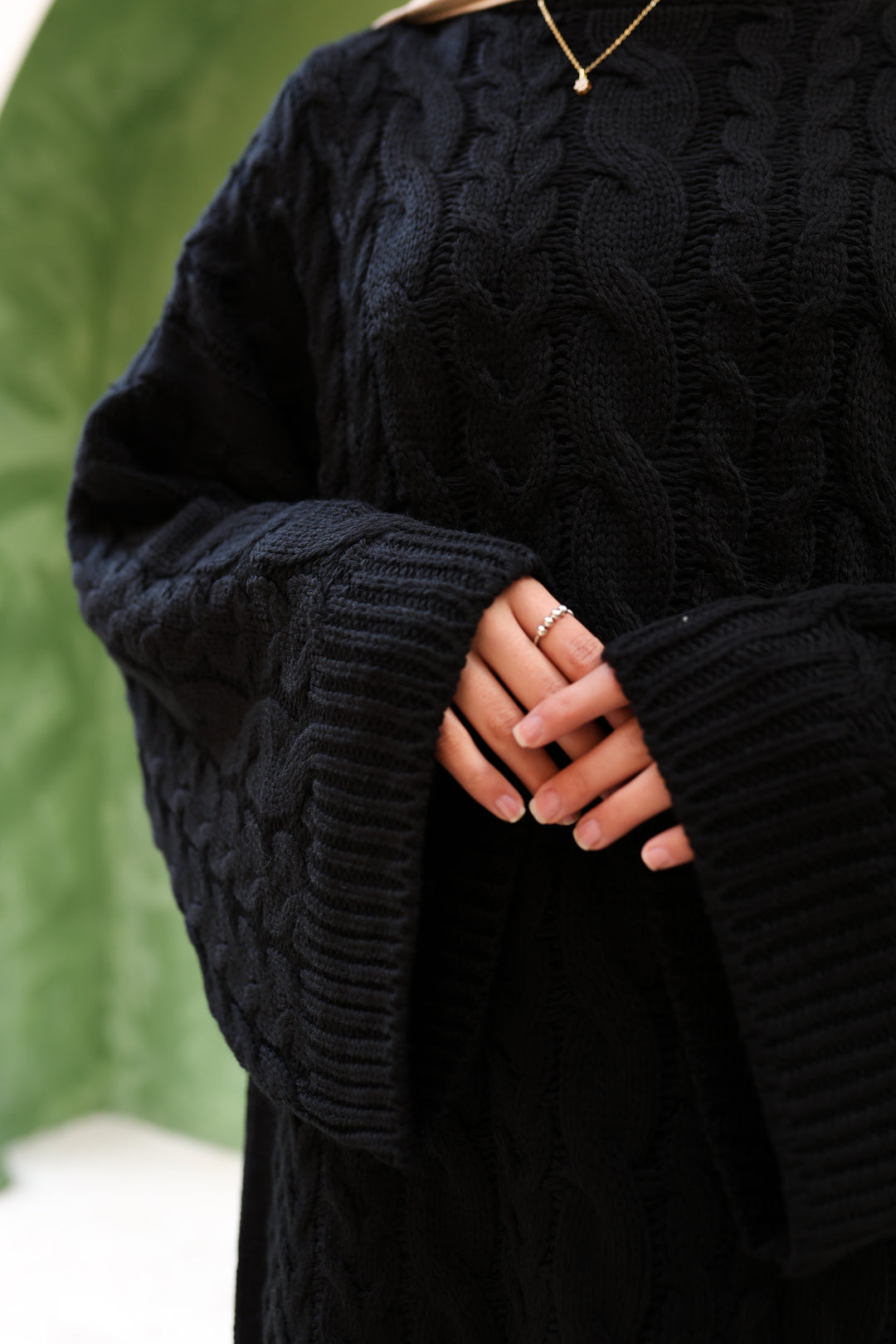 Braids Knitted Dress