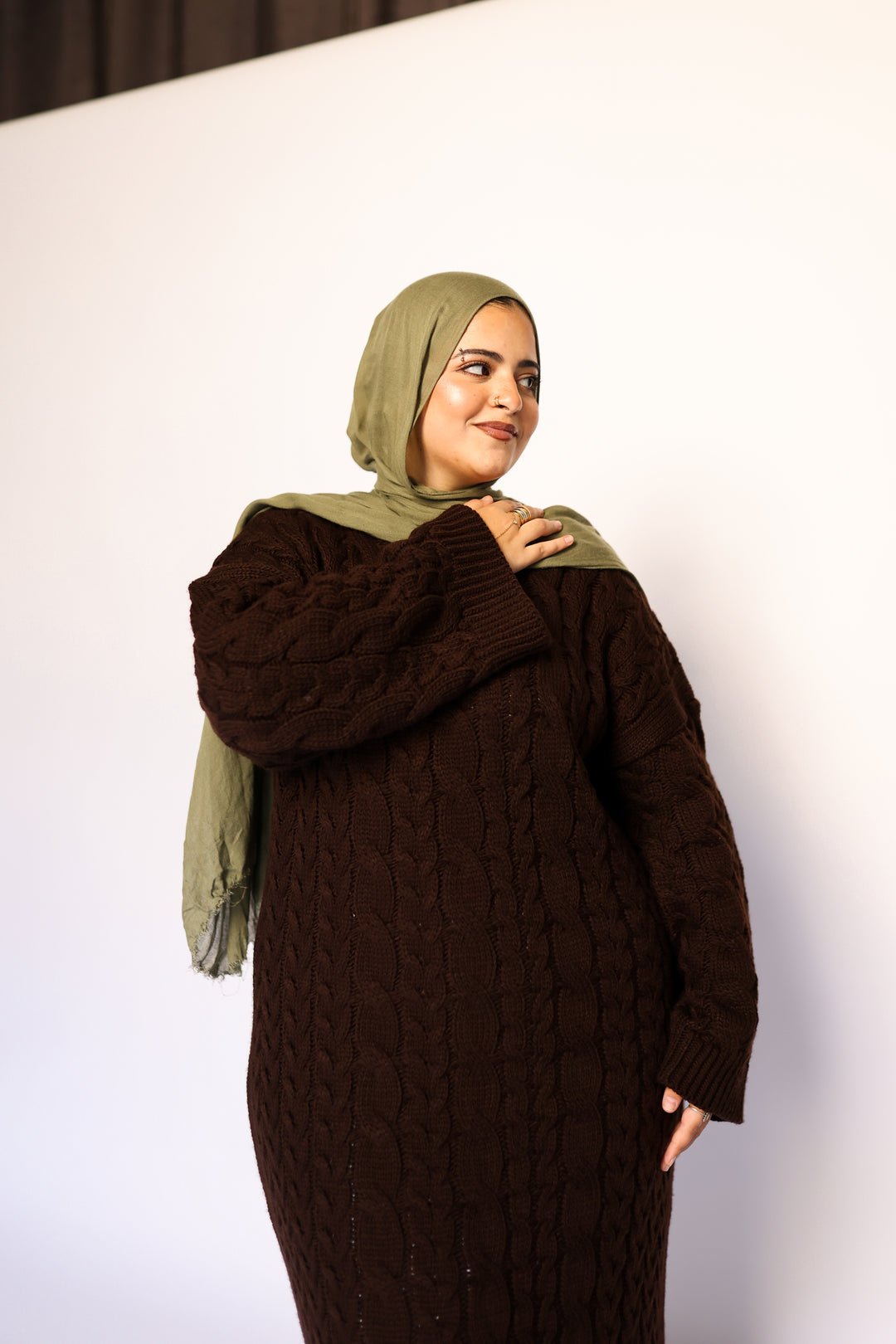 Braids Knitted Dress