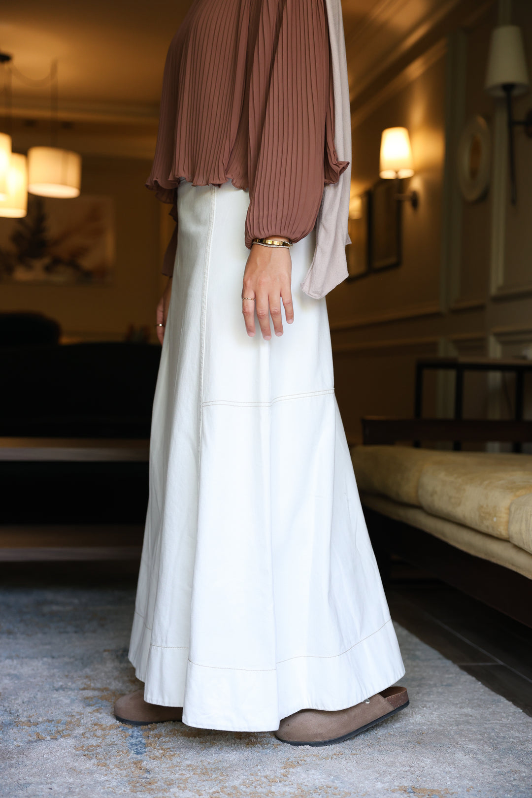 Elva Gabardine Skirt