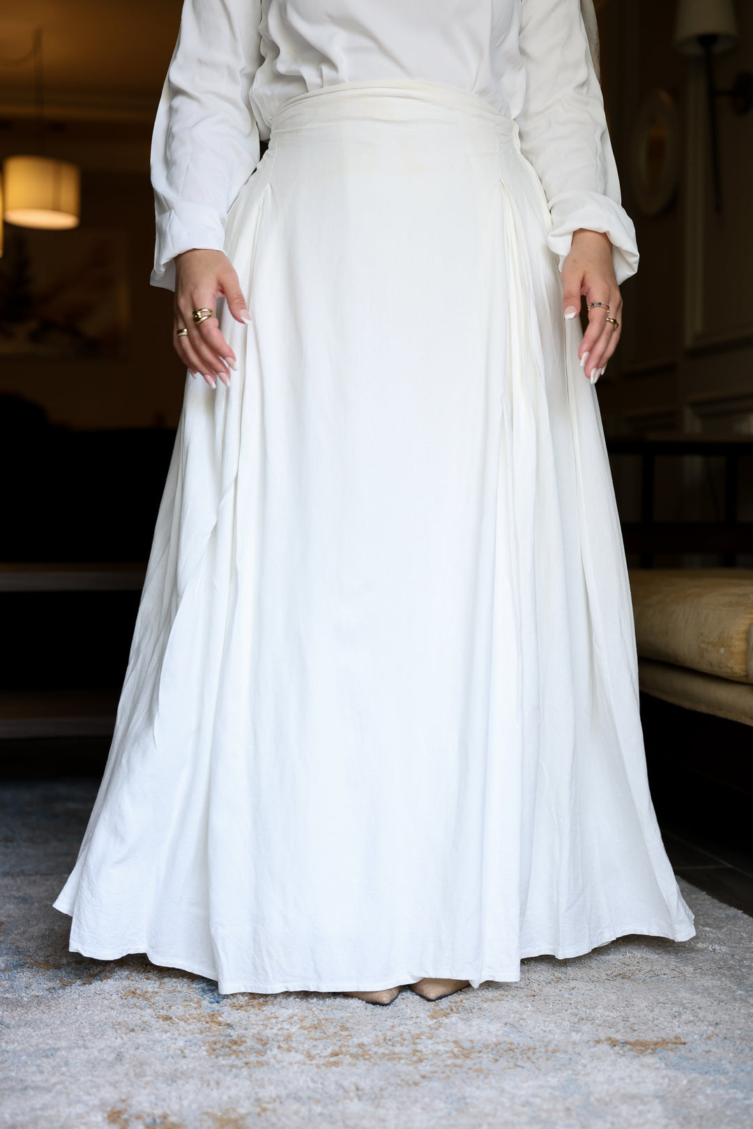 Petal Linen Skirt