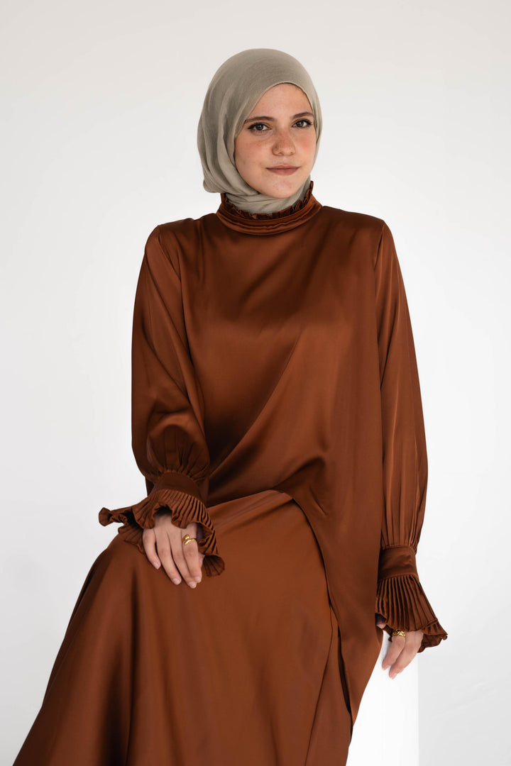 Sophia Satin Blouse (OUTLET)