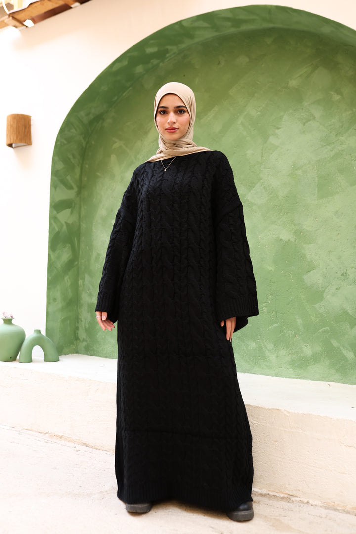 Braids Knitted Dress