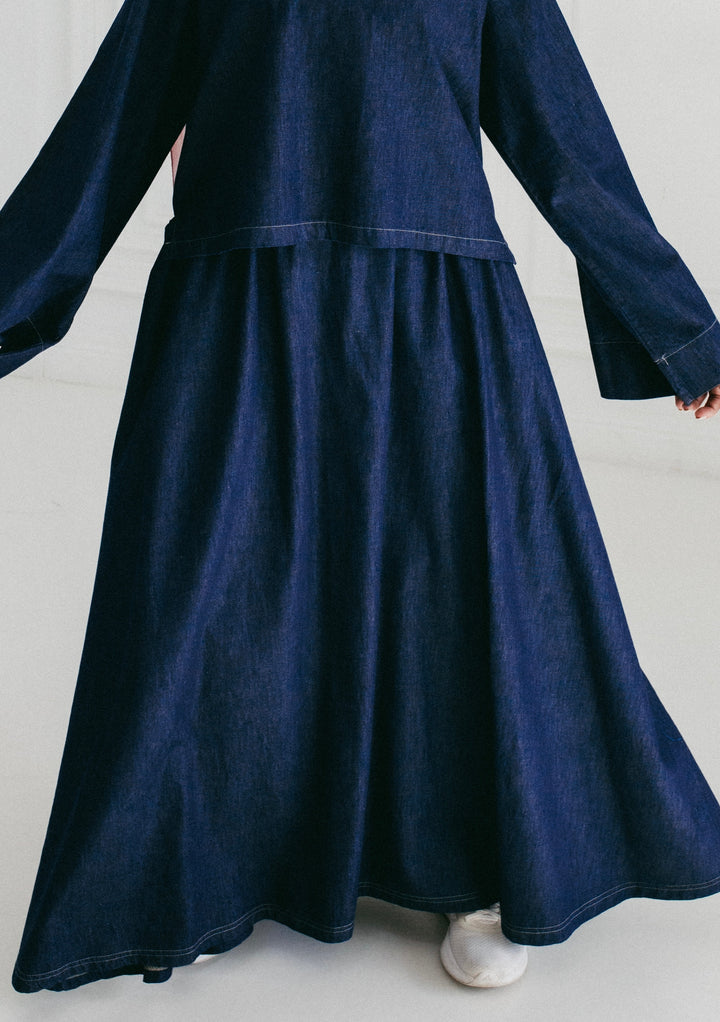 Ascia Denim Skirt