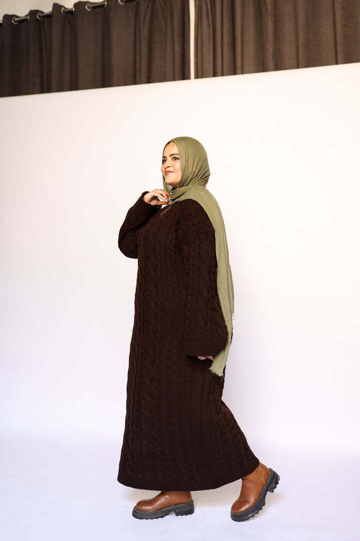 Braids Knitted Dress