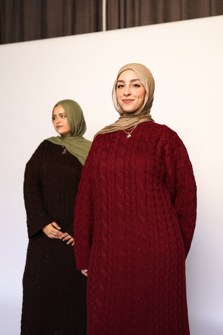 Braids Knitted Dress