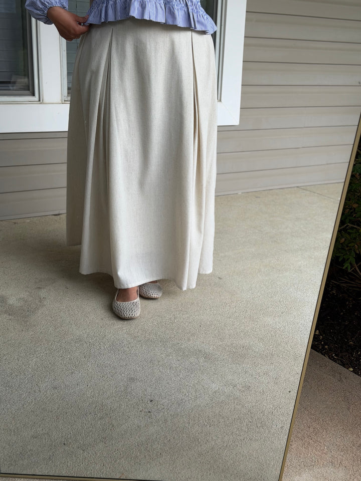 Petal Linen Skirt