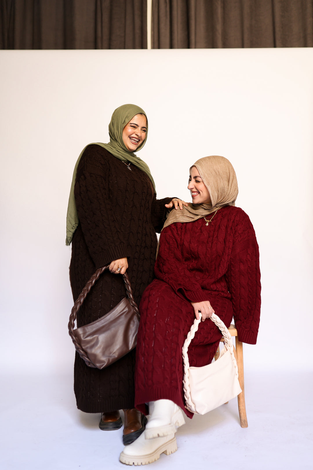 Braids Knitted Dress