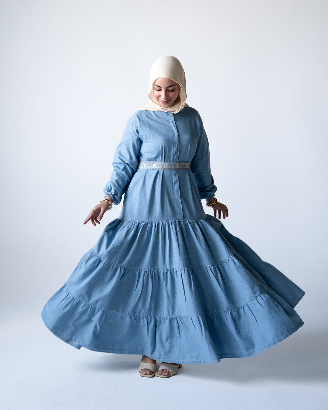 Elara Denim Dress