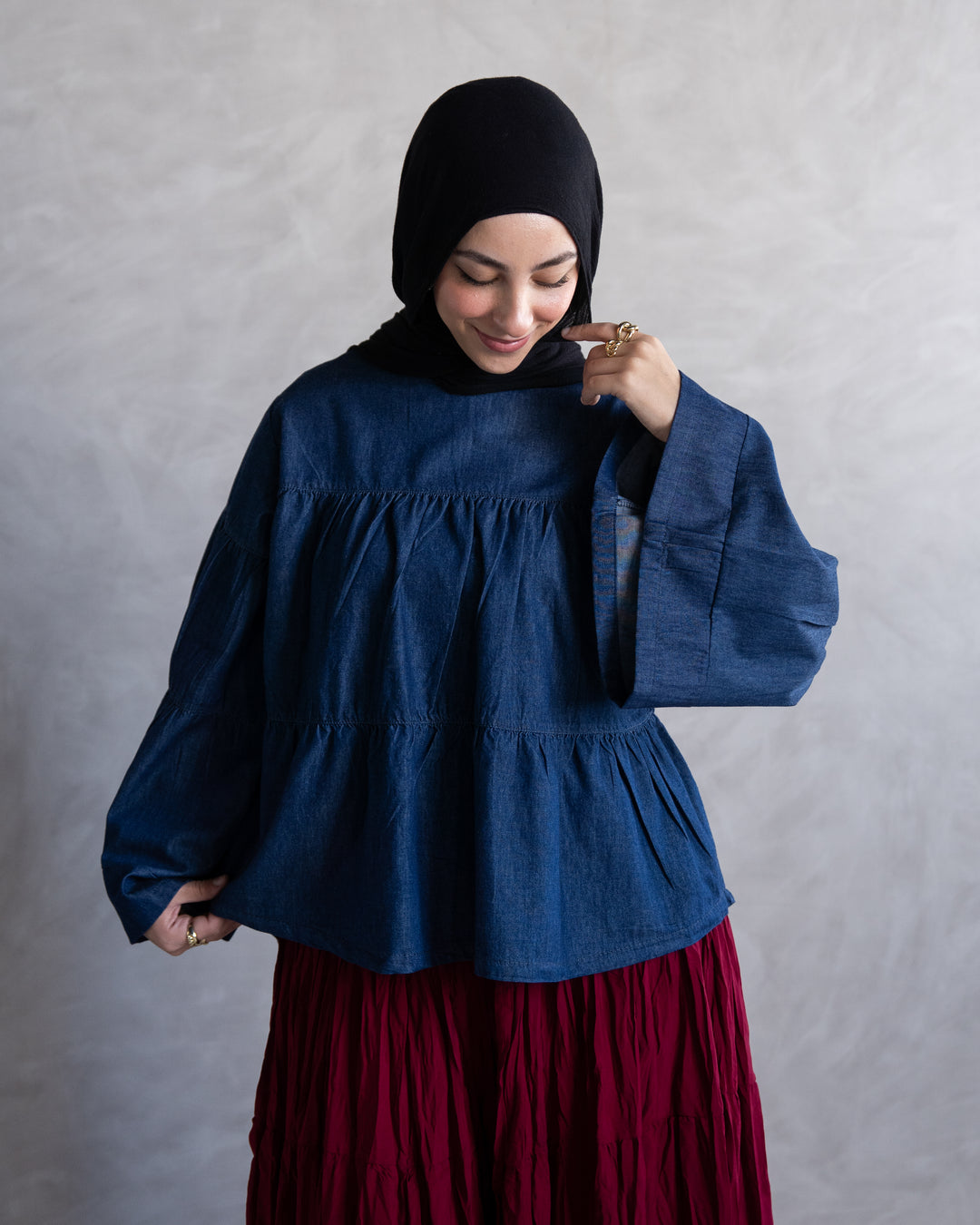 Layers Denim Top