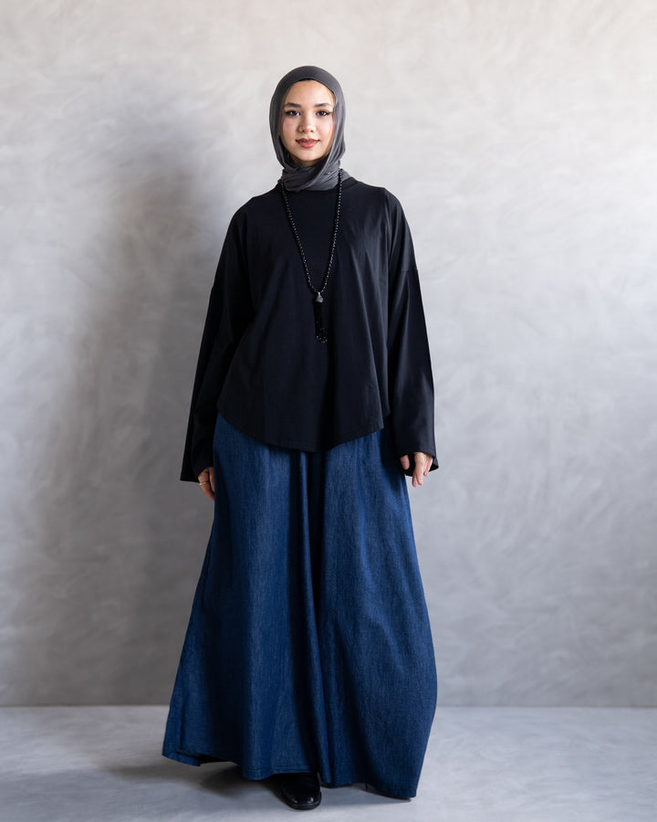 Flow Denim Wide Leg Pants