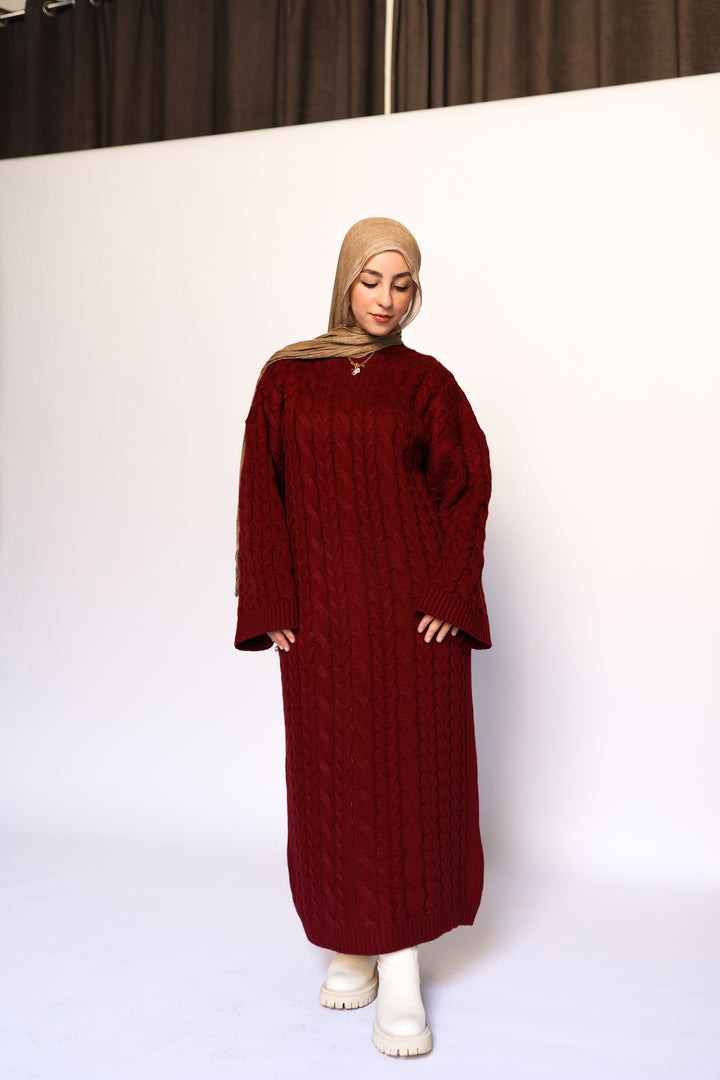 Braids Knitted Dress